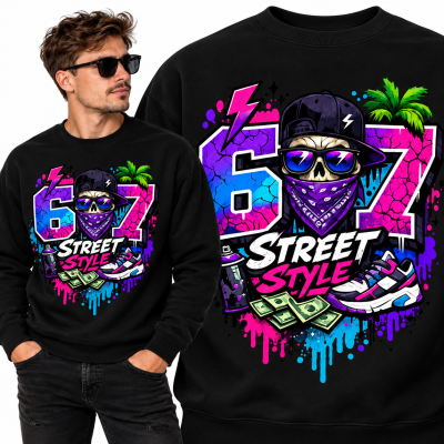 BLUZA ŚMIESZNA 67 STREET STYLE